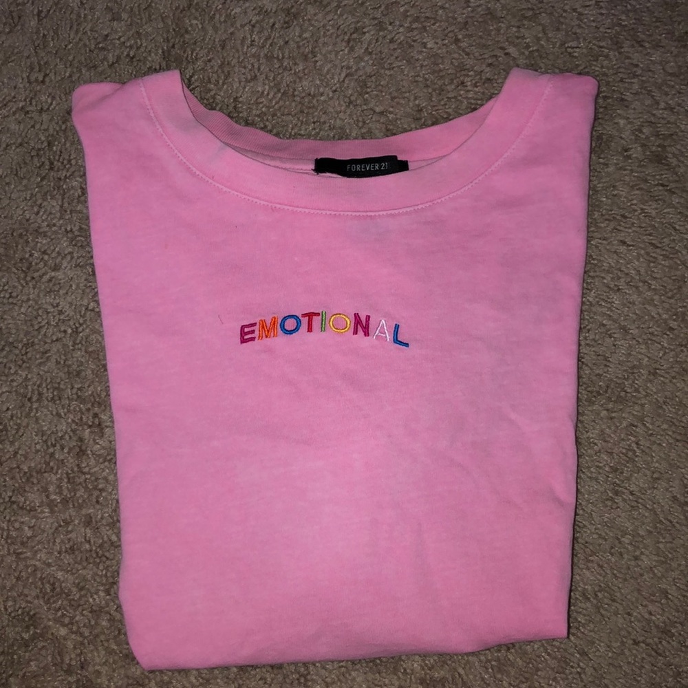Forever21 “Emotional” crop top